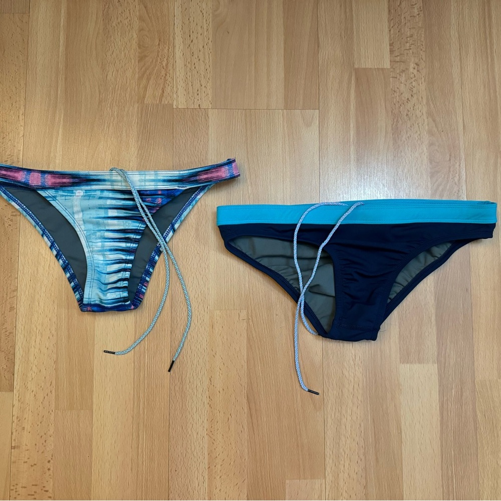 Bundle of two Jolyn swim bottoms with Drawstrings, Medium